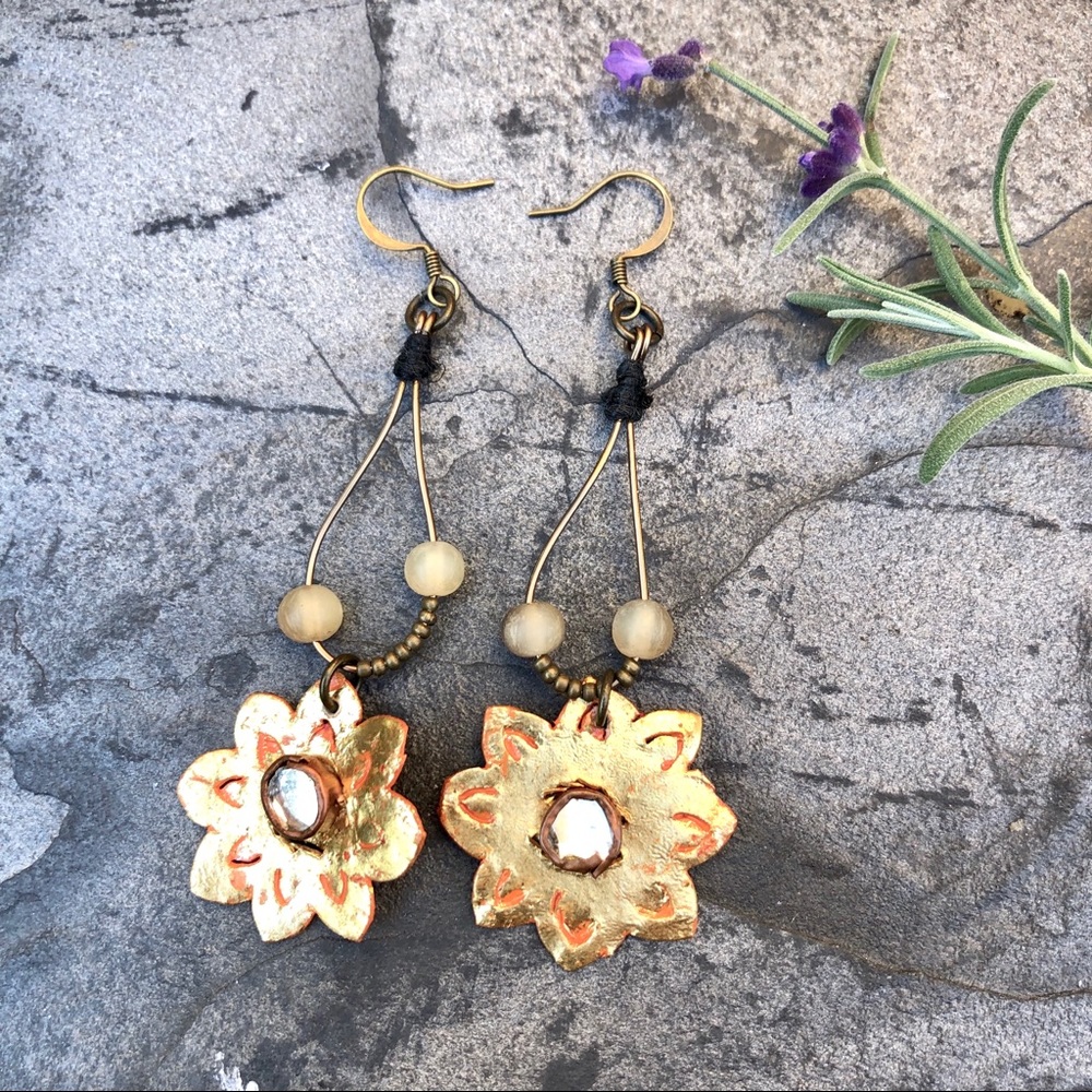 Handmade Vintage Thai Earrings